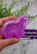Load image into Gallery viewer, 2.6 inch Druzy Golden Retriever Silicone Mold for Resin
