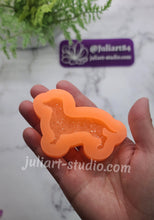 Load image into Gallery viewer, 2.8 inch Druzy Dachshund Silicone Mold for Resin