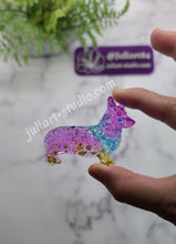 Load image into Gallery viewer, 2.5 inch Druzy Corgi Silicone Mold for Resin
