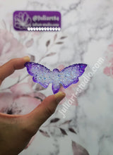 Load image into Gallery viewer, Druzy Moth and Bat Wings Hair Clips Silicone Mold for Resin