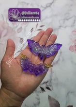 Load image into Gallery viewer, Druzy Moth and Bat Wings Hair Clips Silicone Mold for Resin