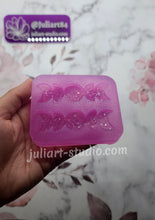 Load image into Gallery viewer, 3 inch Druzy MOON PHASE Hair Clips Silicone Mold for Resin