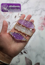 Load image into Gallery viewer, 2.75 inch Druzy Hair Clip Palette Silicone Mold for Resin