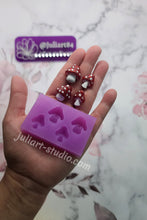 Load image into Gallery viewer, 3D Mushroom Stud Earrings Silicone Mold for Resin