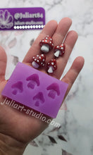 Load image into Gallery viewer, 3D Mushroom Stud Earrings Silicone Mold for Resin
