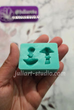 Load image into Gallery viewer, 1.1 inch 3D Mushrooms Silicone Mold for Resin