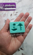 Load image into Gallery viewer, 1.1 inch 3D Mushrooms Silicone Mold for Resin