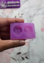 Load image into Gallery viewer, 3D Sugar Skull Earrings Silicone Mold