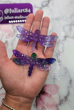 Load image into Gallery viewer, 3 inch Druzy Dragonfly Silicone Mold for Resin
