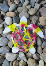 Load image into Gallery viewer, 6 inch HOLO Floral Turtle Silicone Mold for Resin
