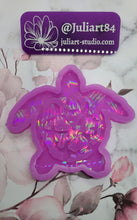 Load image into Gallery viewer, 6 inch HOLO Floral Turtle Silicone Mold for Resin