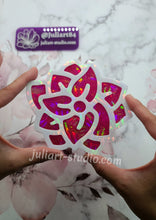 Load image into Gallery viewer, 5.5 inch HOLO Poinsettia Silicone Mold for Resin