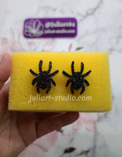 Load image into Gallery viewer, 1.3 inch Druzy Spiders Earrings Silicone Mold for Resin casting