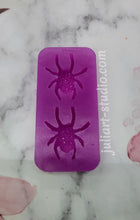 Load image into Gallery viewer, 1.3 inch Druzy Spiders Earrings Silicone Mold for Resin casting