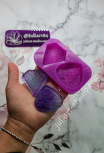 Load image into Gallery viewer, Large Druzy Pendant Set Silicone Mold for Resin casting