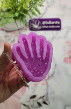Load image into Gallery viewer, 3.25 inch Druzy Skeleton Hand Silicone Mold for Resin