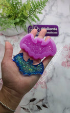 Load image into Gallery viewer, 3 inch Druzy Bat Hair Clip Silicone Mold for Resin