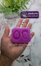 Load image into Gallery viewer, 1.26 inch Druzy Teardrop Earrings Silicone Mold for Resin casting