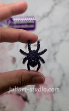 Load image into Gallery viewer, 1.3 inch Druzy Spiders Earrings Silicone Mold for Resin casting