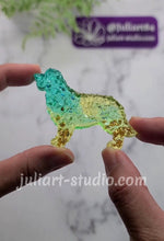 Load image into Gallery viewer, 2.6 inch Druzy Golden Retriever Silicone Mold for Resin