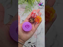 Load and play video in Gallery viewer, 1.3 inch 3D Rose Flower Silicone Mold for Resin
