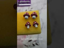 Load and play video in Gallery viewer, 3D Mushroom Stud Earrings Silicone Mold for Resin