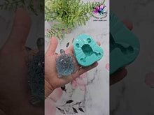 Load and play video in Gallery viewer, 2.5 inch Druzy Turtle / Tortoise Silicone Mold for Resin casting