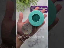 Load and play video in Gallery viewer, 2 inch 3D LARGE Crater Moon Silicone Mold for Resin