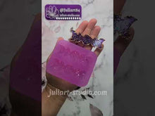 Load and play video in Gallery viewer, 3 inch Druzy MOON PHASE Hair Clips Silicone Mold for Resin