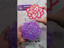 Load and play video in Gallery viewer, 5.5 inch HOLO Poinsettia Silicone Mold for Resin