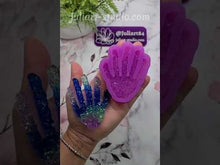 Load and play video in Gallery viewer, 3.25 inch Druzy Skeleton Hand Silicone Mold for Resin