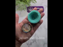 Load and play video in Gallery viewer, Half-Sphere 3D Crater Moon Silicone Mold for Resin