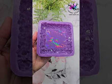 Load and play video in Gallery viewer, 4 inch HOLO Crystal Edge (SQUARE) Silicone Mold for Resin casting