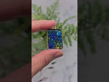 Load and play video in Gallery viewer, High Gloss BLUE Leaf - Dichroic Sheet