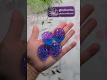 Load and play video in Gallery viewer, 1.6 inch Druzy Alien Earrings Silicone Mold for Resin casting