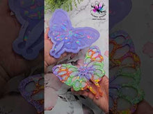 Load and play video in Gallery viewer, 6.5 inch HOLO Luna Moth Silicone Mold for Resin