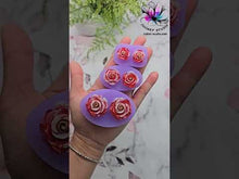 Load and play video in Gallery viewer, Small/ Medium/ Large 3D Rose Earrings Silicone Mold for Resin