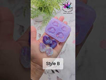 Load and play video in Gallery viewer, HOLO Druzy Agate Earrings Silicone Mold for Resin