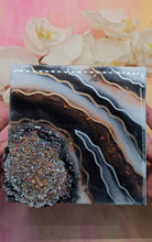 Load image into Gallery viewer, 6x6 inch Autumn Theme Resin Agate Art on Canvas