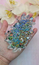 Load image into Gallery viewer, 4.5 inch Long Resin Crystal ( with Colorful Dichroic Background)