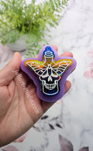 Load image into Gallery viewer, 2.75 inch HOLO Skull Moth Potion Keychain Silicone Mold for Resin