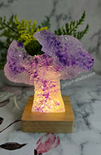 Load image into Gallery viewer, 4 inch inch Amethyst-inspired Resin Crystal Tree (self-standing)