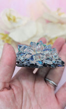 Load image into Gallery viewer, 2.5 inch Resin Crystal ( with Colorful Dichroic Background)