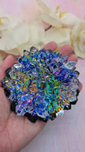 Load image into Gallery viewer, 4 inch Resin Crystal Dahlia (Colorful Dichroic Background)