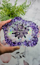 Load image into Gallery viewer, 5.5 inch HOLO Crystal Edge Agate Dish Silicone Mold for Resin casting