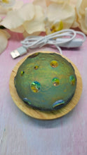 Load image into Gallery viewer, Resin Moon Light (with Shiny Crater Holes)