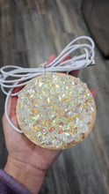 Load image into Gallery viewer, Clear Irredescent Resin Crystal Dahlia LED Light