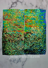 Load image into Gallery viewer, High Gloss GREEN PEBBLES - Dichroic Sheet