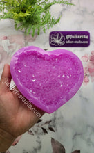 Load image into Gallery viewer, 5 inch Large Crystal Heart Silicone Mold for resin casting