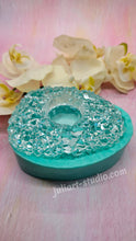 Load image into Gallery viewer, 5 inch Crystal Pebble Rock Tealight Holder Silicone Mold for Resin casting
